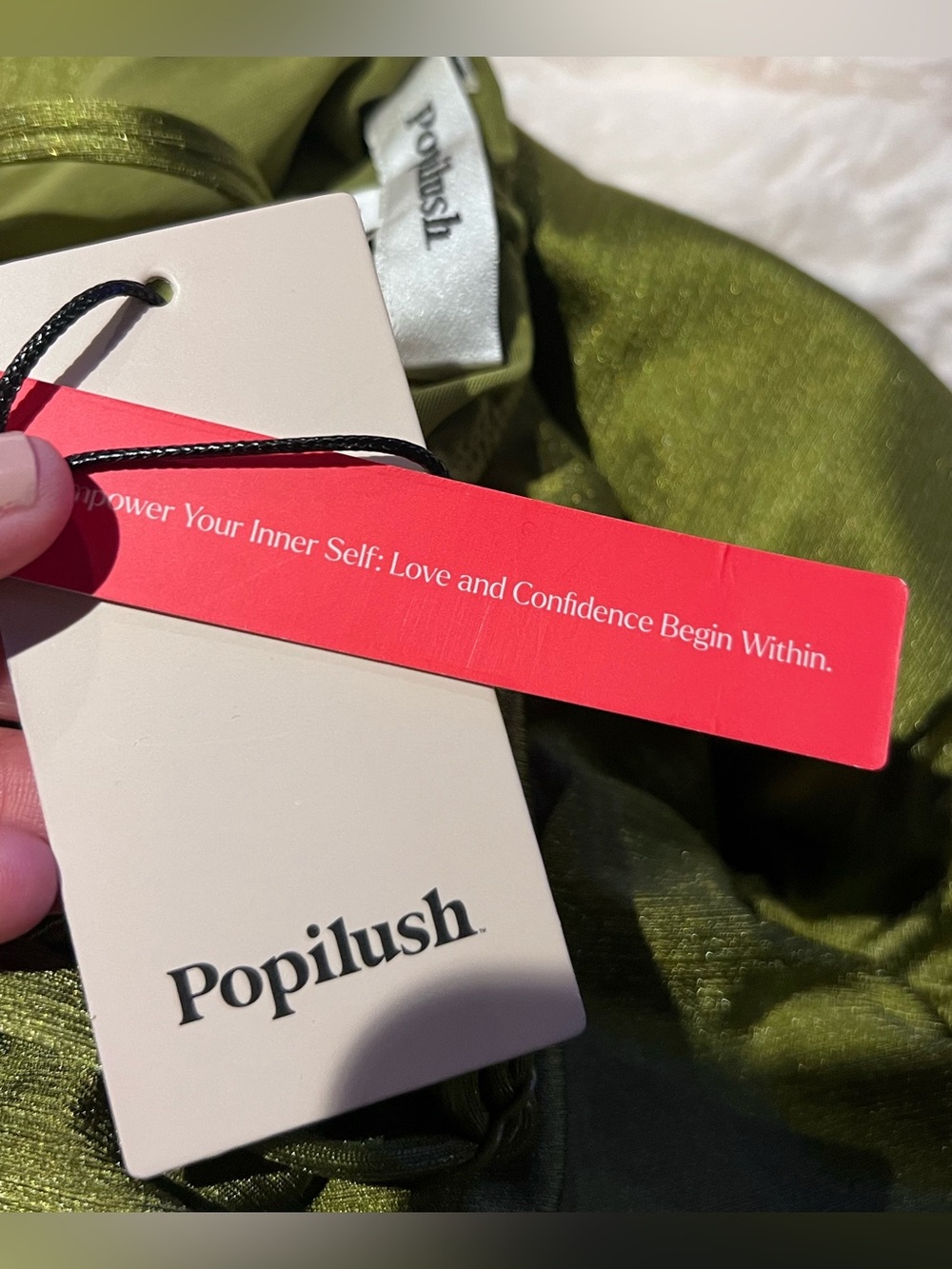 Popilush Shapewear Cowl Neck Midi Cocktail Dress Size Small NWT - Picture 3 of 7